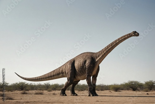 Fantasy image of prehistoric creature, Brachiosaurus © AungMyintMyat