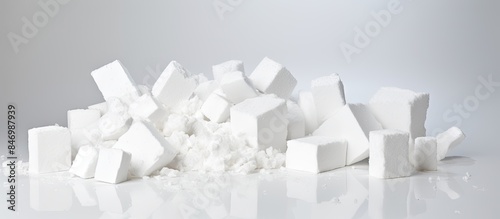 Pile of sugar cubes arrange...