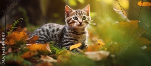 Felis catus, a common domes...