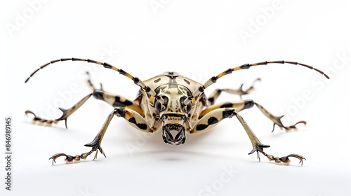 Longhorn beetle or longicorn Cerambycidae isolated on white background : Generative AI photo
