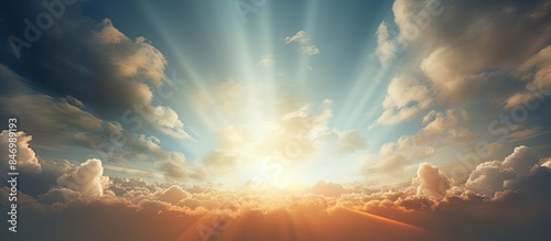 Sunshine radiates through d...