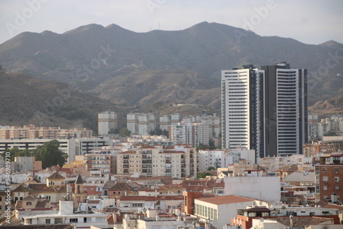 Obraz na płótnie Málaga desde lo alto w salonie