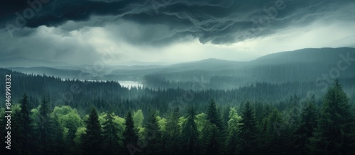 A dramatic scene where stor...