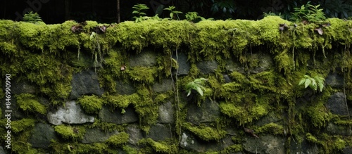 Lush green moss covering th...
