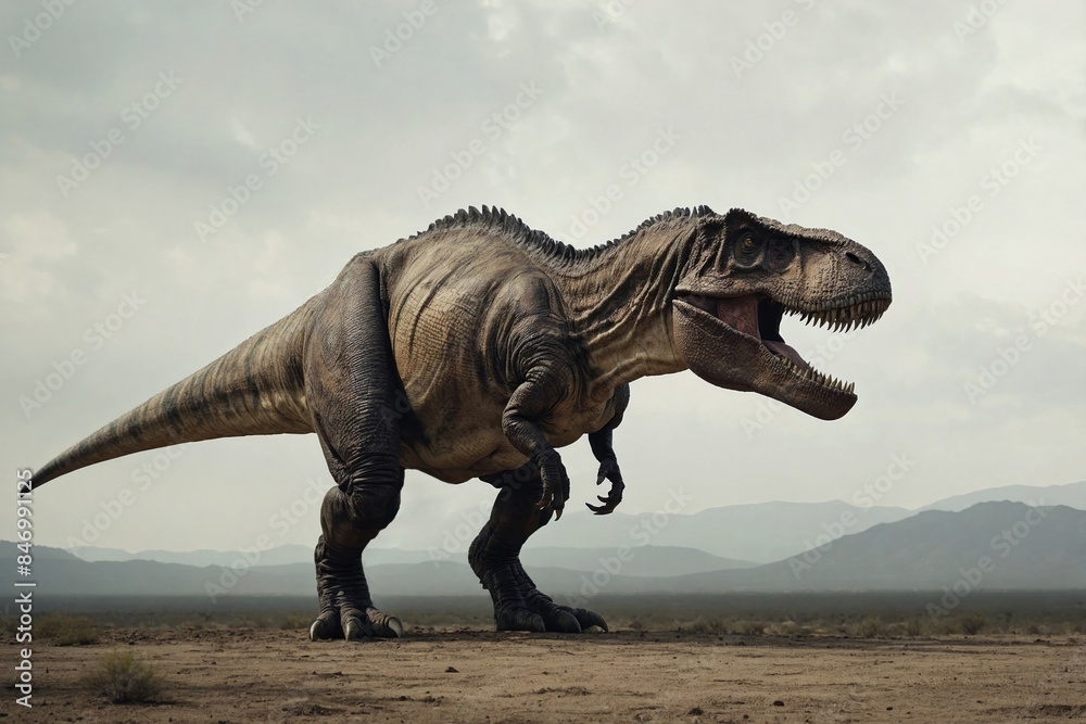 Fototapeta premium Fantasy image of prehistoric creature, Tyrannosaurus Rex