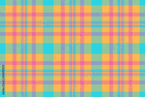 Seamless tartan check of plaid texture pattern with a fabric vector textile background.