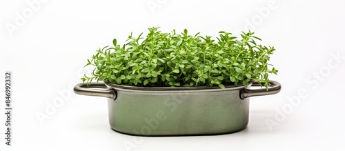 Pot containing a plant plac...