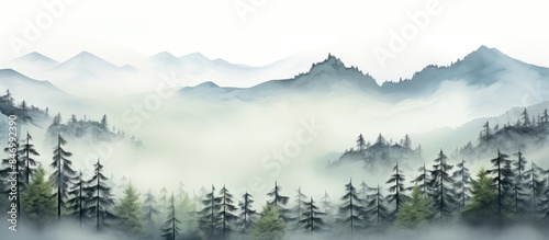 Scenic view of mountain ran...