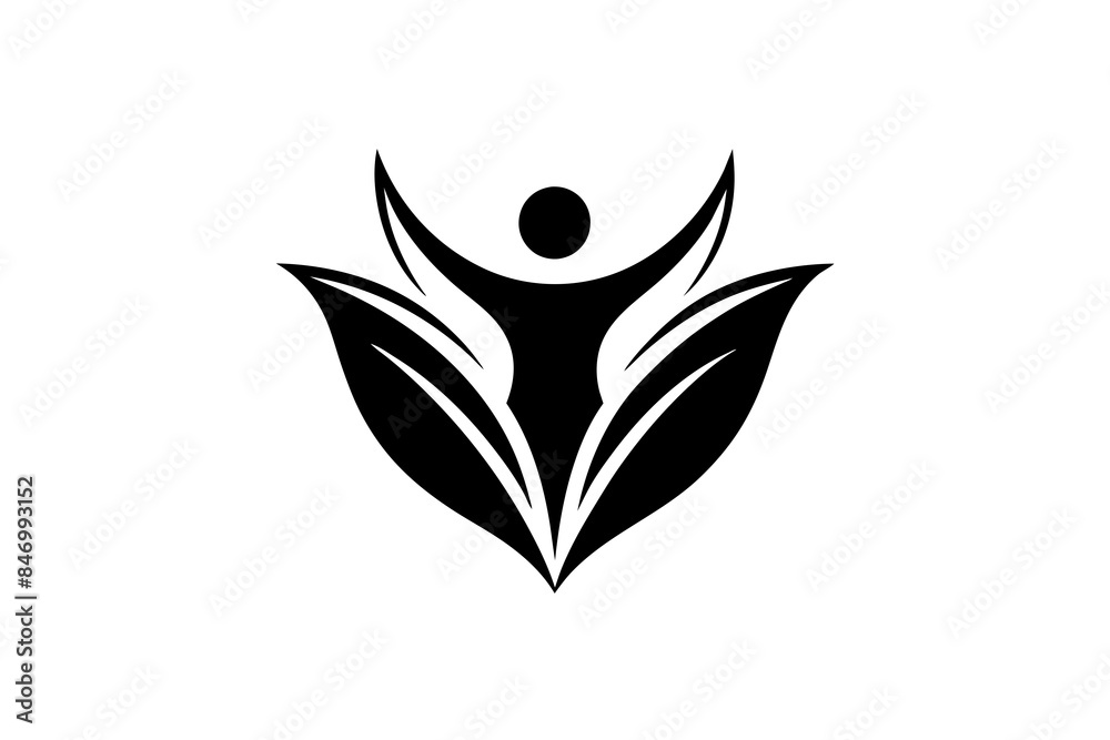 human logo vector art illustration