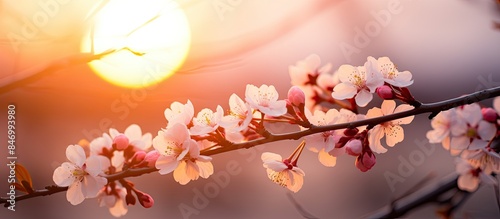 Soft hues of the setting su...