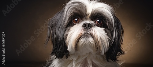Adorable studio portrait of...