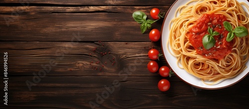 Spaghetti with tomato sauce...