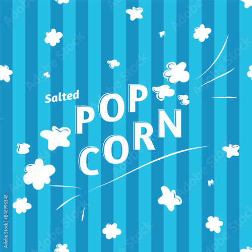 popcorn paper seamless pattern for box