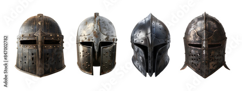 Medieval Knight Helmets Collection