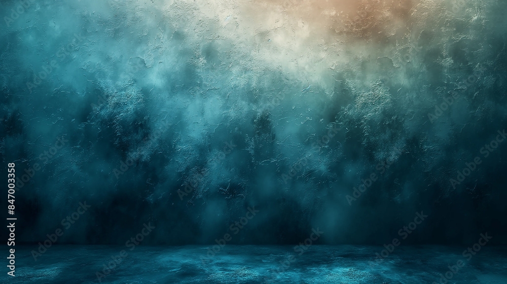 Fototapeta premium Teal and blue abstract background