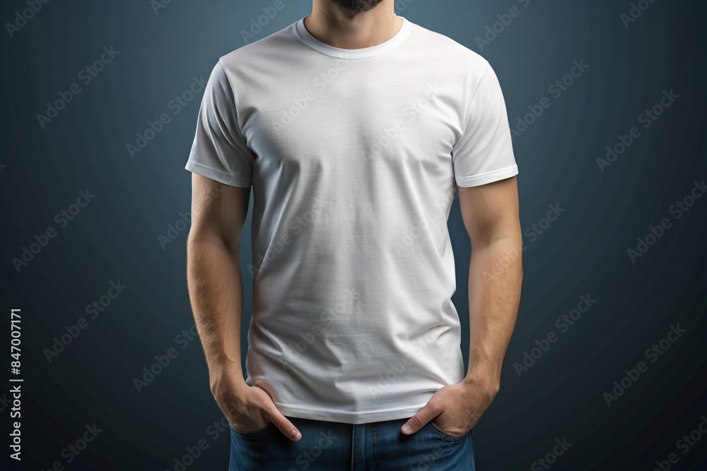 Professional blank t-shirt for mockup Professional blank t-shirt for mockup