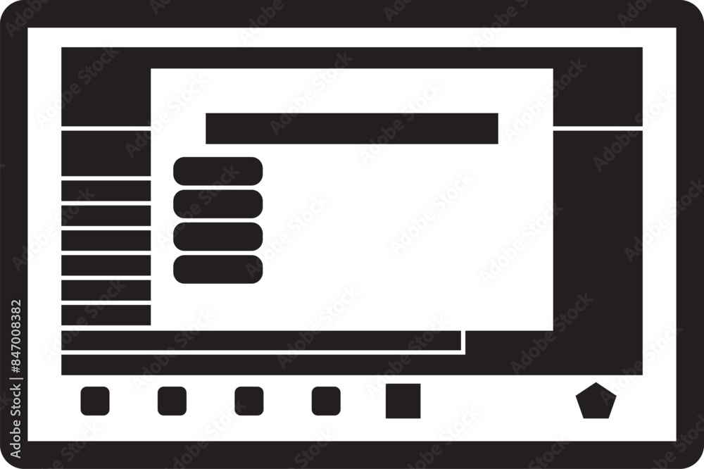Monitor screen display design, digital tools, with a simple and simple background concept texture Monitor screen display design, digital tools, with a simple and simple background concept texture