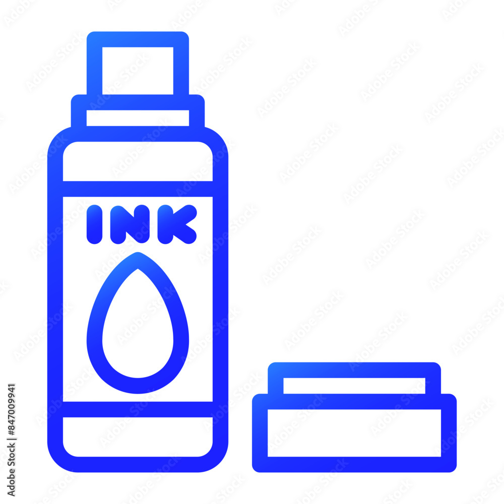 ink bottles and ink dispensers color icon ink bottles and ink dispensers color icon
