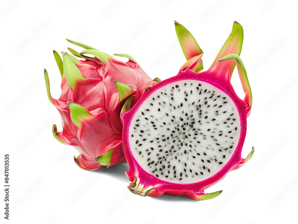 Dragon fruit isolated on transparent background Dragon fruit isolated on transparent background