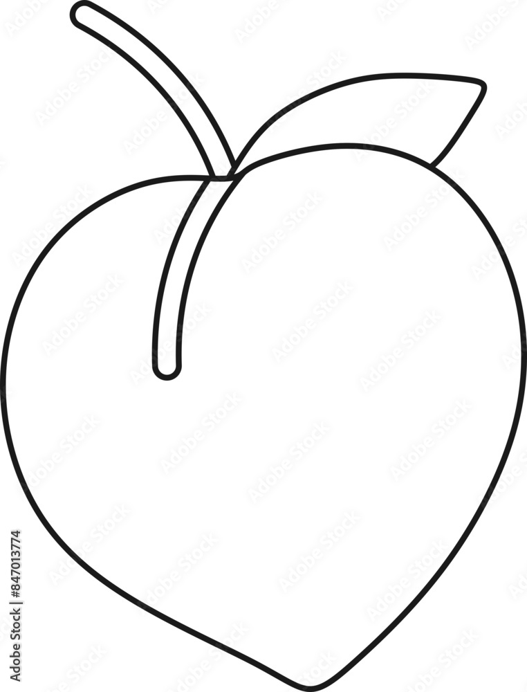 Artistic Outline Fruit Element Artistic Outline Fruit Element