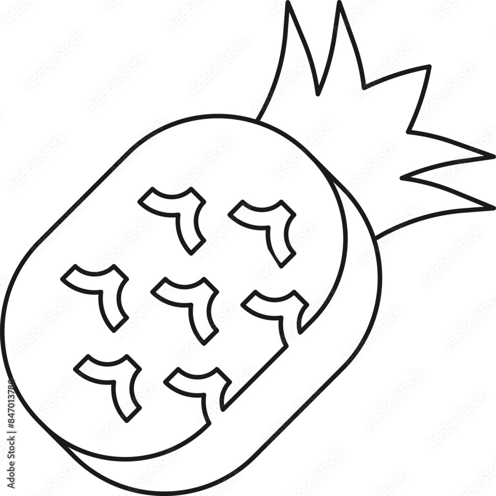 Artistic Outline Fruit Element Artistic Outline Fruit Element