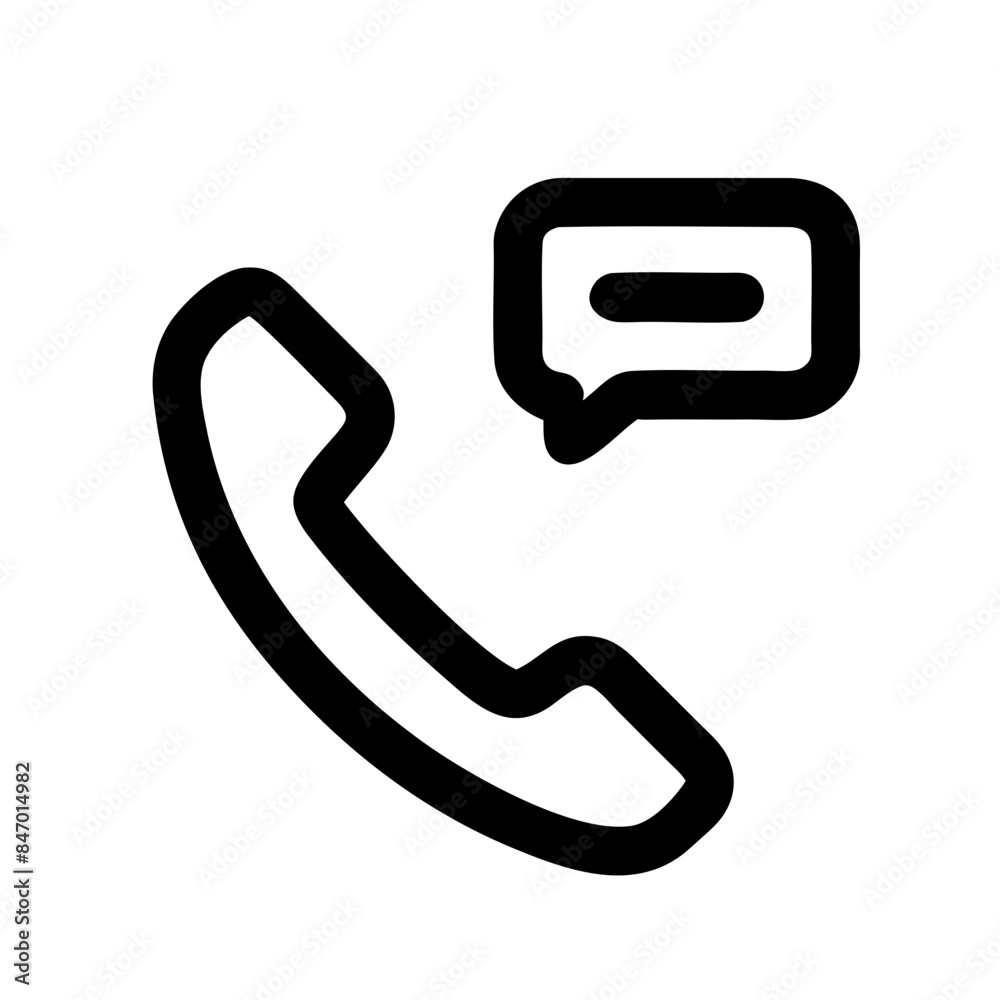phone conversation as a simple single color silhouette icon logo vector illustration phone conversation as a simple single color silhouette icon logo vector illustration