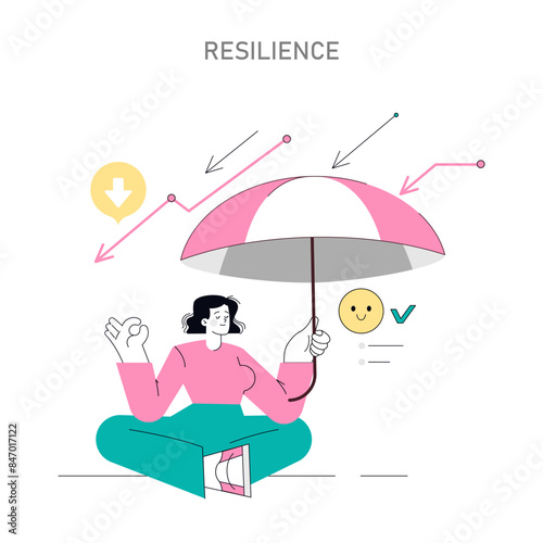 Soft Skills Flat Vector illustration.