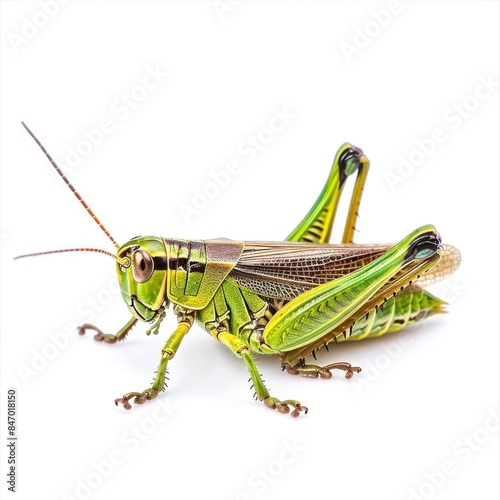 Grasshopper isolated on white background  © Chayna