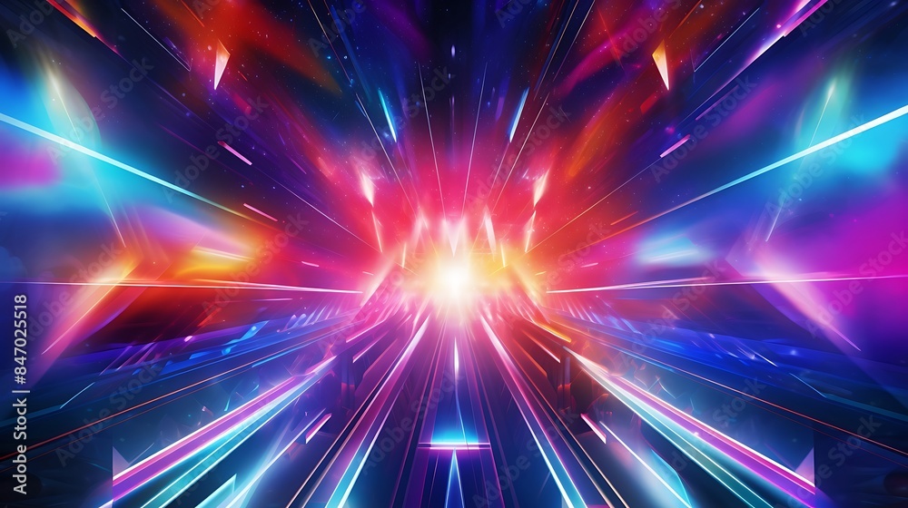 Neon Pulse: Vibrant Colors in Energetic Harmony Neon Pulse: Vibrant Colors in Energetic Harmony