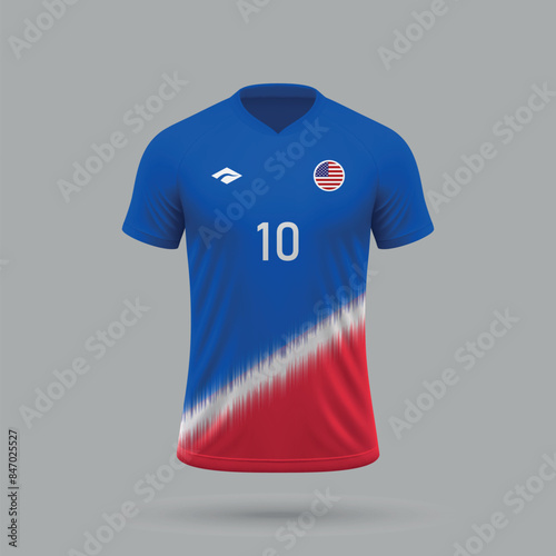 3d realistic soccer away jersey United States national team 2024