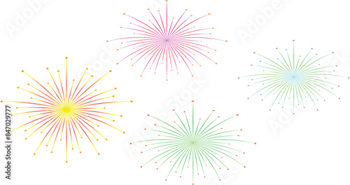 Fireworks and cracker design, cracker explosion, Sparkles effect, firecrackers