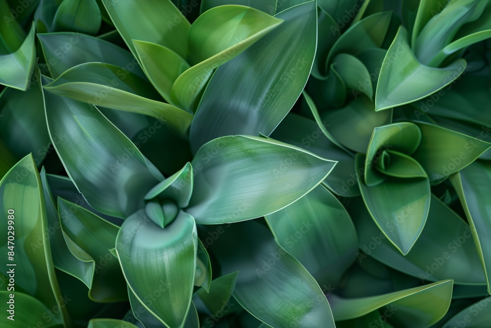 Obraz premium Close-Up Texture of Welwitschia Mirabilis Plant Against Leafy Background