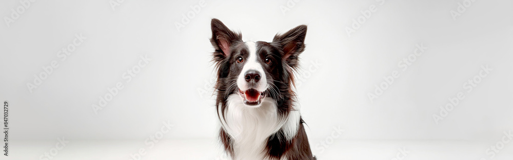 Fototapeta premium Border Collie im Studio 