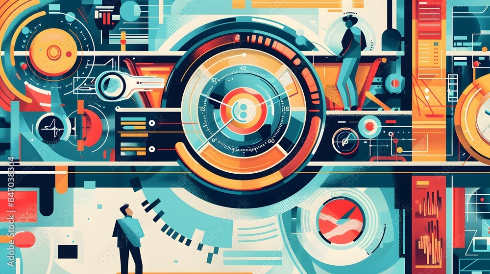 Time management concept manages time for effective work Time management concept manages time for effective work