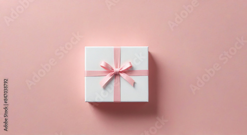 gift box on red background © Snap Stock Gallery
