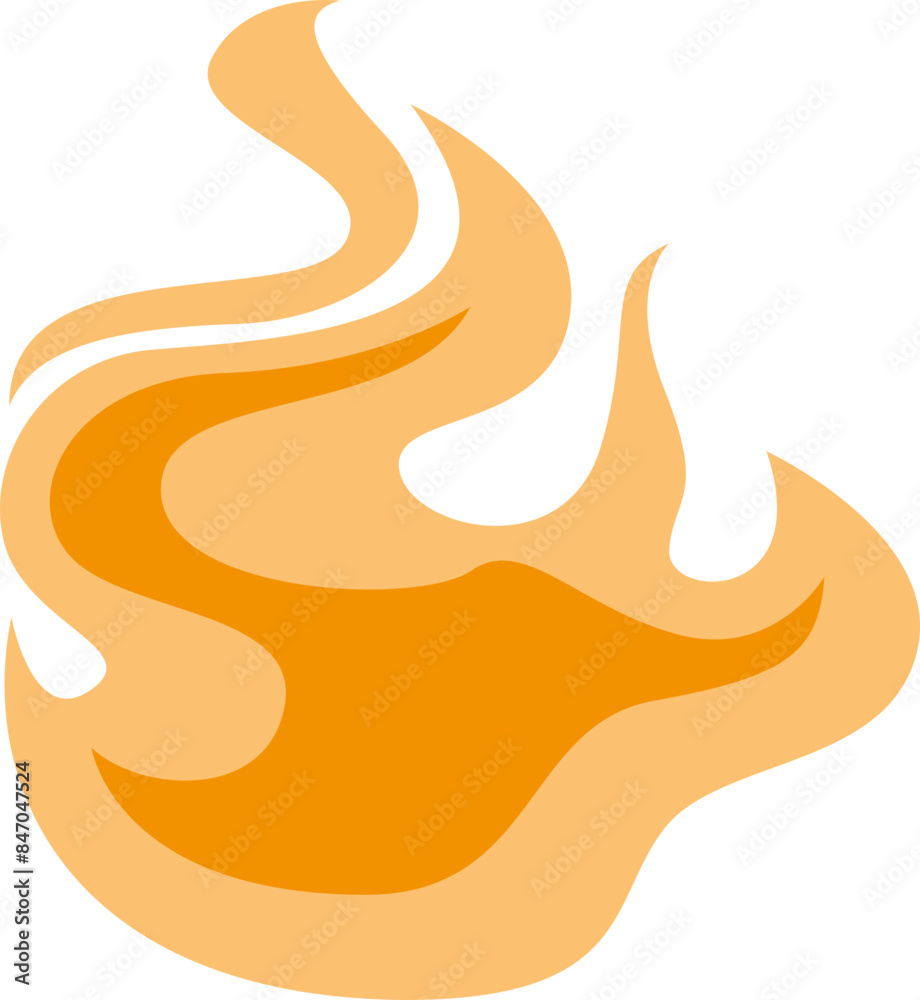 Burning Flame Illustration Element Burning Flame Illustration Element
