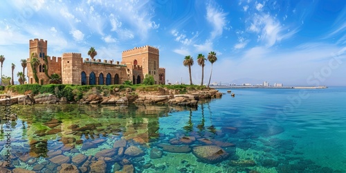 Red Castle Museum in Tripoli Libya skyline panoramic view photo
