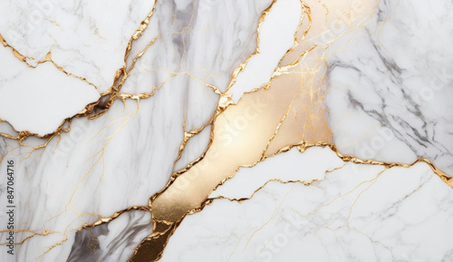 White marble background with gold splashes

