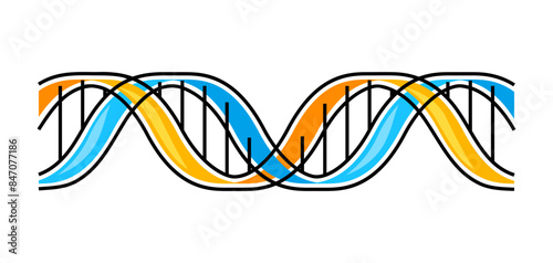 Dna molecule icon. Science item. Medical concept image.