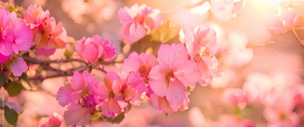 Spring flowers background in peach fuzz color. Blooming apple tree. springtime blossom freshness Spring flowers background in peach fuzz color. Blooming apple tree. springtime blossom freshness