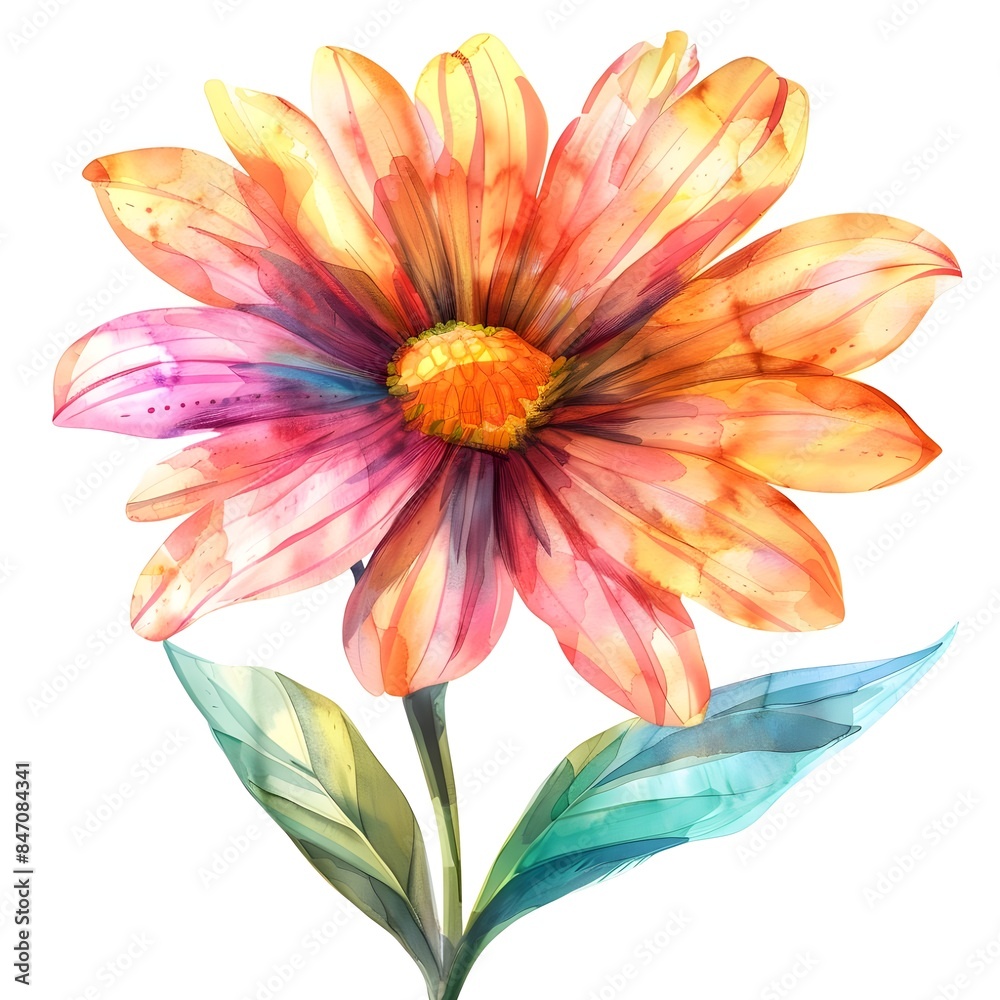 Obraz premium flowers watercolor decoration