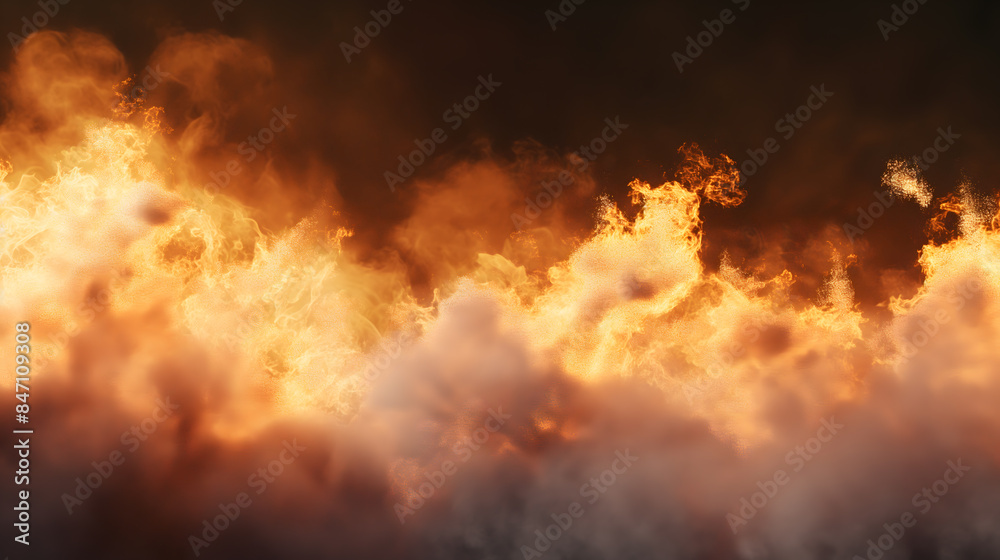 Intense Flames Emerging From the Obscuring Smoke and Darkness Intense Flames Emerging From the Obscuring Smoke and Darkness