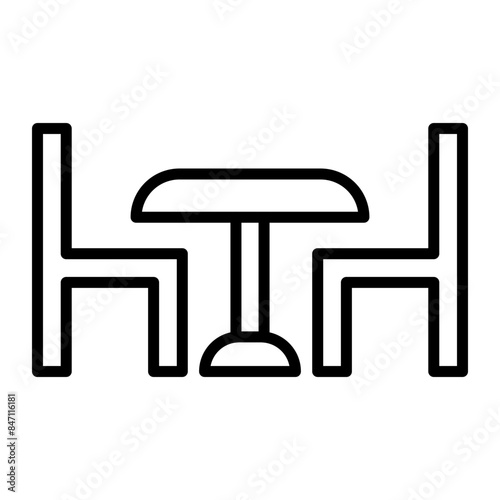 Visit Vector Line Icon