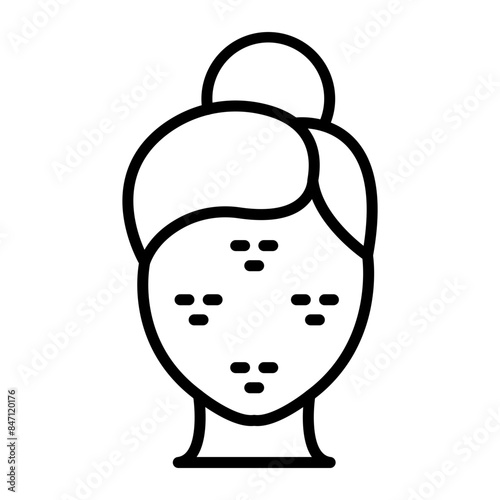 Acne Vector Line Icon