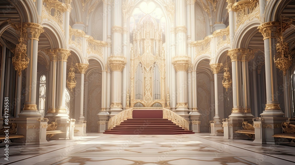 Obraz premium The church of the holy sepulchre. AI generated art illustration.