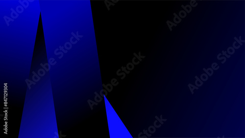 Blue pillars fading into darkness black and blue simple presentation background