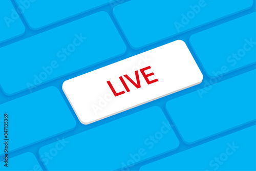 Live word on computer keyboard key