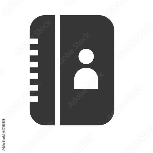 Contact book icon, customer information icon