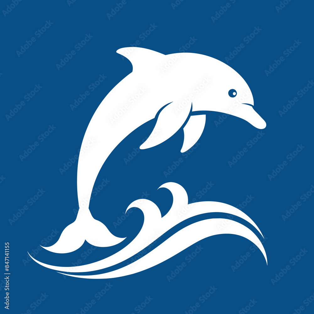 Dolphin over a wave engraving vector silhouette an white background Dolphin over a wave engraving vector silhouette an white background