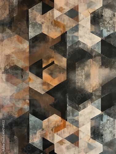 Vibrant Abstract Wallpaper with Colorful Patterns and Modern Geometric Shapes for Digital Backgrounds





